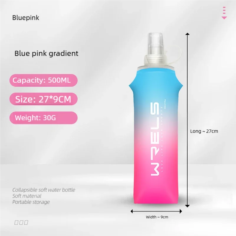 Folding TPU Soft Flask Water Bottle | Portable Hydration for Running, Hiking & Fitness