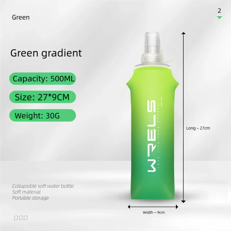 Folding TPU Soft Flask Water Bottle | Portable Hydration for Running, Hiking & Fitness